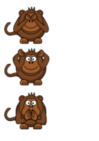 See/hear/speak No Evil Monkey Preview