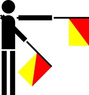 Semaphore Zulu clip art