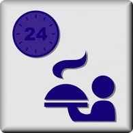 Set Icon Symbol Room Hotel Hour Service Preview
