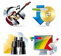 Technology - Set of computer & web icons 