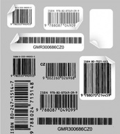 Elements - Set of labels with bar codes 