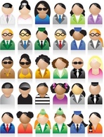 Human - Set of peoples icons 