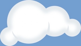Nature - Set Of Soft Clouds clip art 