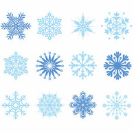 Set Of Vector Snowflakes 