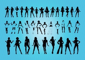 Elements - Sexy Girls Silhouettes 