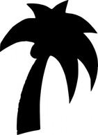 Shapes - Shapes Palm Tree clip art 