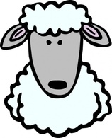 Sheep Head clip art