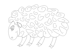 Sheep Vector Coloring