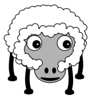 Cartoon - Sheep002 