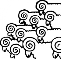 Animals - Sheeps clip art 