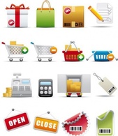 Business - Shopping and Consumerism Icon Set 