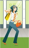 Human - Shopping girl 1 