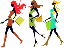 Shopping Girl Vector