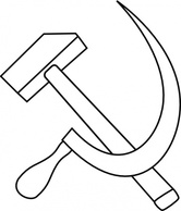 Objects - Sickle Hammer clip art 