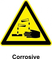 Signs & Symbols - Sign Corrosive clip art 