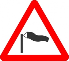 Signs & Symbols - Sign Cross Direction Transportation Crosswind Road Wind Roadsign Transport 