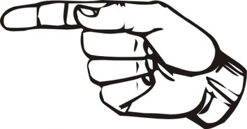 Sign Language G clip art