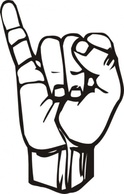 Sign Language I clip art