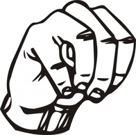 Signs & Symbols - Sign Language M clip art 