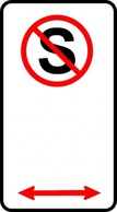 Signs & Symbols - Sign No Standing clip art 