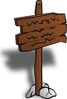 Sign Post clip art