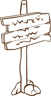 Sign Post clip art