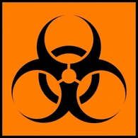 Sign Symbol Biohazard Orange Warning Hazard Caution 