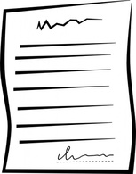 Signed Document Offer clip art