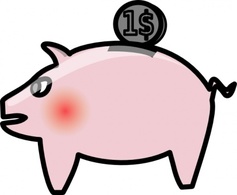 Signs Symbols Money Save Piggybank Bank Piggy Store Saving Financing Account Preview