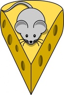 Cartoon - Simple Cartoon Mouse clip art 