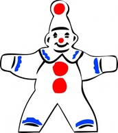 Human - Simple Clown Figure clip art 