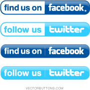 Simple Facebook and Twitter Buttons