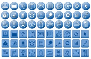 Icons - Simple lines of the theme icon vector material 