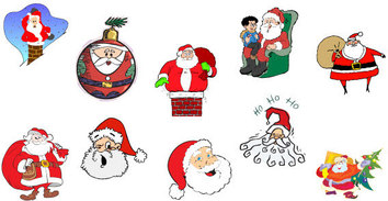 Holiday & Seasonal - Simple Santa Vector Collection 