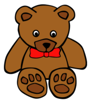 Simple Teddy Bear with Bowtie