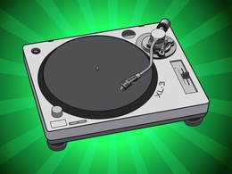 Music - Simple Turntable Vector 