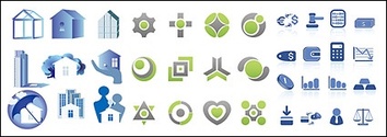 Icons - Simple vector graphics icon material 