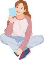 Sit girl position vector 10