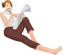 Human - Sit girl position vector 15 