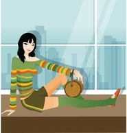 Sit girl position vector 24