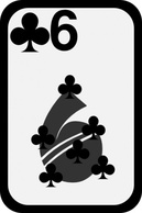 Business - Six Of Clubs clip art 