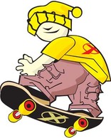 Skateboarding vector 4