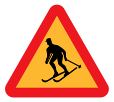 Signs & Symbols - Skiier Sign 