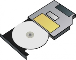 Slim Cd Drive clip art 