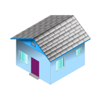 Small Blue House