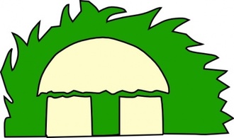 Buildings - Small Building Shed Dome clip art 