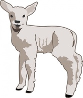 Animals - Small Sheep clip art 