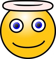 Objects - Smiley Angel clip art 