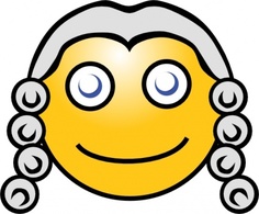 Objects - Smiley Magistrate clip art 