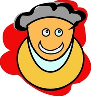 Human - Smiling Man clip art 